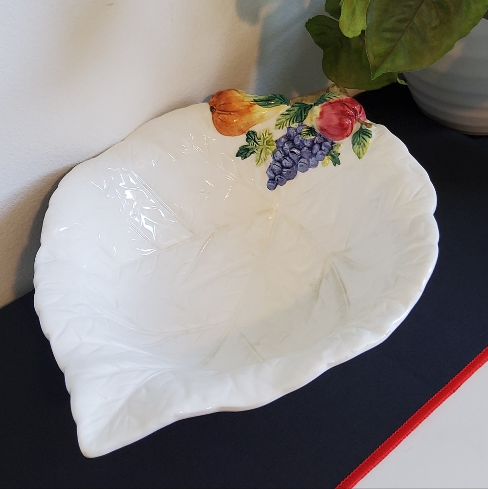 Vintage Bassano Italian Majolica Fruit Bowl